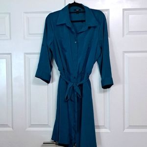 Teal, dress,  size 16